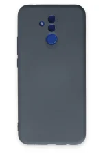 Newface Huawei Mate 20 Lite Kılıf Nano içi Kadife Silikon - Gri