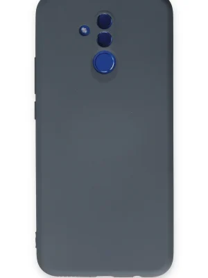 Newface Huawei Mate 20 Lite Kılıf Nano içi Kadife Silikon - Gri
