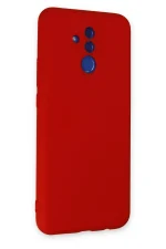 Newface Huawei Mate 20 Lite Kılıf Nano içi Kadife Silikon - Kırmızı - Görsel 2