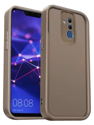 Newface Huawei Mate 20 Lite Kılıf Viera Silikon - Kahverengi