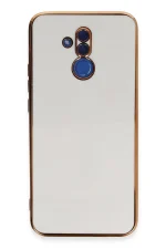 Newface Huawei Mate 20 Lite Kılıf Volet Silikon - Beyaz