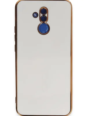 Newface Huawei Mate 20 Lite Kılıf Volet Silikon - Beyaz