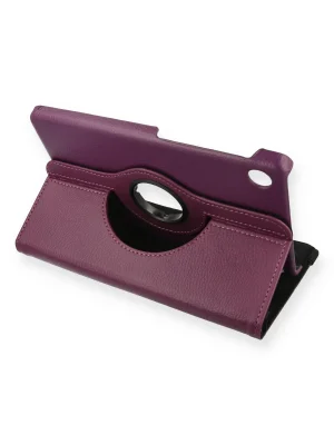 Newface Huawei MatePad T8 8 Kılıf 360 Tablet Deri Kılıf - Mürdüm