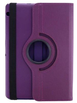 Newface Huawei MediaPad T3 10 / 9.6 Kılıf 360 Tablet Deri Kılıf - Mürdüm