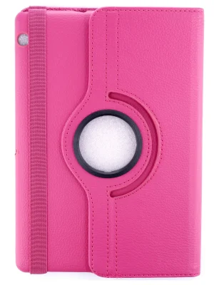 Newface Huawei MediaPad T3 10 / 9.6 Kılıf 360 Tablet Deri Kılıf - Pembe