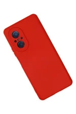 Newface Huawei Nova 9 SE Kılıf Nano içi Kadife Silikon - Kırmızı - Görsel 3