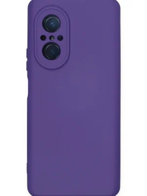 Newface Huawei Nova 9 SE Kılıf Nano içi Kadife Silikon - Mor