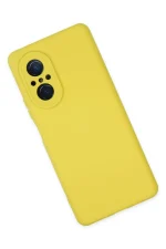 Newface Huawei Nova 9 SE Kılıf Nano içi Kadife Silikon - Sarı - Görsel 3