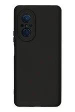 Newface Huawei Nova 9 SE Kılıf Nano içi Kadife Silikon - Siyah