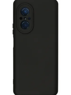 Newface Huawei Nova 9 SE Kılıf Nano içi Kadife Silikon - Siyah