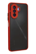 Newface Huawei Nova Y70 Kılıf Montreal Silikon Kapak - Kırmızı - Görsel 2