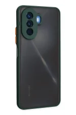Newface Huawei Nova Y70 Kılıf Montreal Silikon Kapak - Yeşil - Görsel 2
