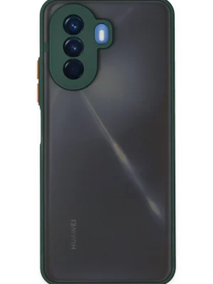Newface Huawei Nova Y70 Kılıf Montreal Silikon Kapak - Yeşil