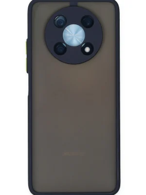 Newface Huawei Nova Y90 Kılıf Montreal Silikon Kapak - Lacivert