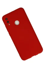 Newface Huawei P Smart 2019 Kılıf Nano içi Kadife Silikon - Kırmızı - Görsel 2