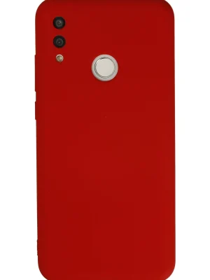 Newface Huawei P Smart 2019 Kılıf Nano içi Kadife Silikon - Kırmızı