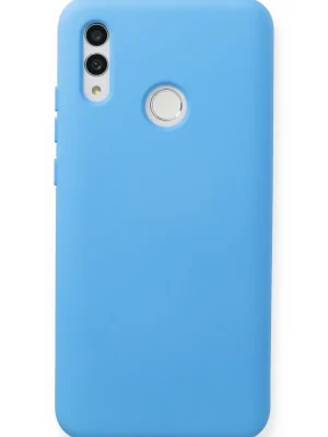 Newface Huawei P Smart 2019 Kılıf Nano içi Kadife Silikon - Mavi