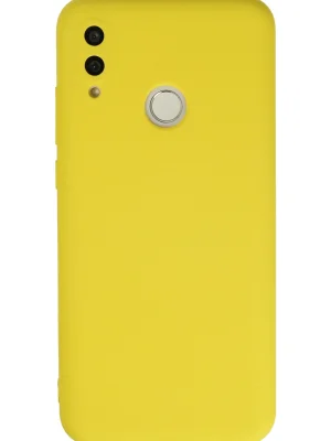 Newface Huawei P Smart 2019 Kılıf Nano içi Kadife Silikon - Sarı