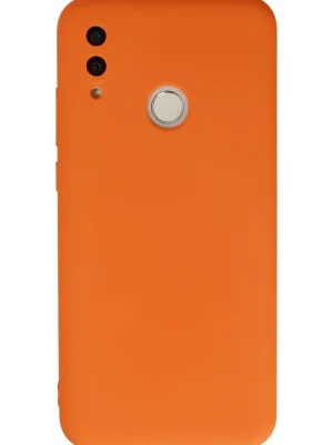 Newface Huawei P Smart 2019 Kılıf Nano içi Kadife Silikon - Turuncu
