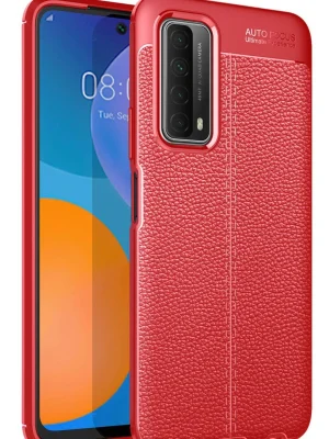Newface Huawei P Smart 2021 Kılıf Auto Focus Kapak - Kırmızı