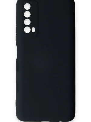Newface Huawei P Smart 2021 Kılıf Nano içi Kadife Silikon - Lacivert