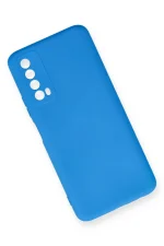 Newface Huawei P Smart 2021 Kılıf Nano içi Kadife Silikon - Mavi - Görsel 3