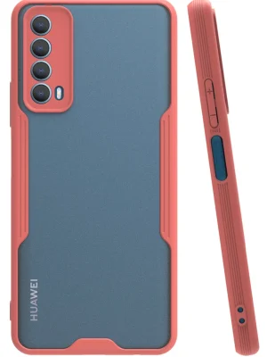 Newface Huawei P Smart 2021 Kılıf Platin Silikon - Pembe