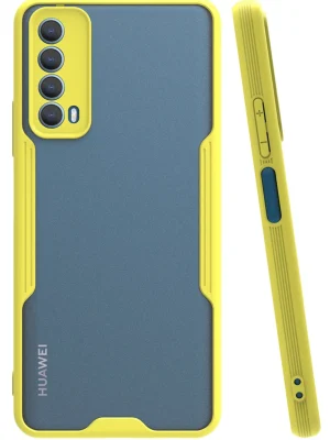 Newface Huawei P Smart 2021 Kılıf Platin Silikon - Sarı