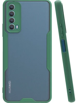 Newface Huawei P Smart 2021 Kılıf Platin Silikon - Yeşil