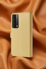 Newface Huawei P Smart 2021 Kılıf Trend S Plus Kapaklı Kılıf - Gold - Görsel 2