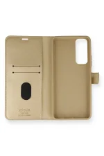 Newface Huawei P Smart 2021 Kılıf Trend S Plus Kapaklı Kılıf - Gold - Görsel 4