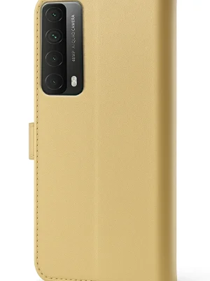 Newface Huawei P Smart 2021 Kılıf Trend S Plus Kapaklı Kılıf - Gold