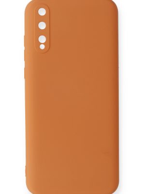 Newface Huawei P Smart S Kılıf Nano içi Kadife  Silikon - Turuncu