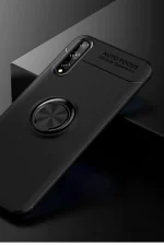 Newface Huawei P Smart S Kılıf Range Yüzüklü Silikon - Siyah - Görsel 2