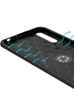 Newface Huawei P Smart S Kılıf Range Yüzüklü Silikon - Siyah - Görsel 7