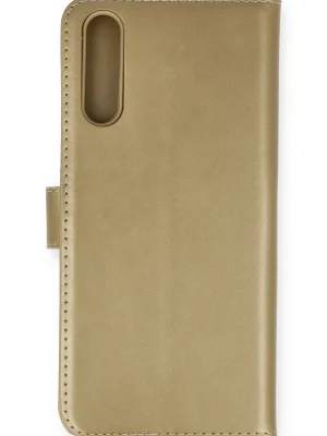 Newface Huawei P Smart S Kılıf Trend S Plus Kapaklı Kılıf - Gold