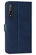 Newface Huawei P Smart S Kılıf Trend S Plus Kapaklı Kılıf - Lacivert