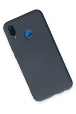 Newface Huawei P20 Lite Kılıf Nano içi Kadife Silikon - Gri - Görsel 3