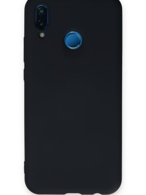 Newface Huawei P20 Lite Kılıf Nano içi Kadife  Silikon - Lacivert