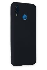 Newface Huawei P20 Lite Kılıf Nano içi Kadife  Silikon - Lacivert - Görsel 2