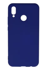 Newface Huawei P20 Lite Kılıf Nano içi Kadife Silikon - Koyu Mavi