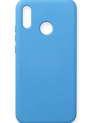 Newface Huawei P20 Lite Kılıf Nano içi Kadife Silikon - Mavi