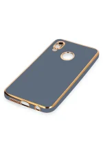 Newface Huawei P20 Lite Kılıf Volet Silikon - Mavi - Görsel 4