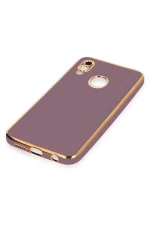 Newface Huawei P20 Lite Kılıf Volet Silikon - Mor - Görsel 4