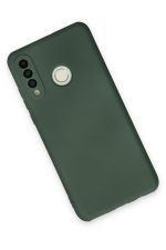 Newface Huawei P30 Lite Kılıf Nano içi Kadife  Silikon - Koyu Yeşil - Görsel 3