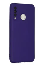 Newface Huawei P30 Lite Kılıf Nano içi Kadife Silikon - Mor - Görsel 3