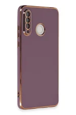 Newface Huawei P30 Lite Kılıf Volet Silikon - Mor - Görsel 2