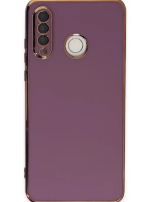 Newface Huawei P30 Lite Kılıf Volet Silikon - Mor
