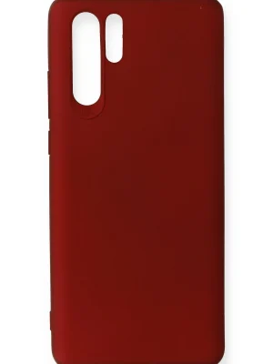 Newface Huawei P30 Pro Kılıf First Silikon - Bordo