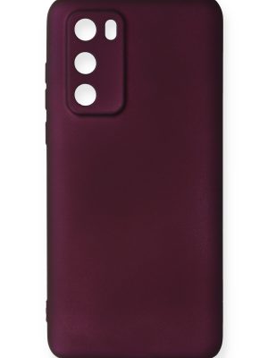 Newface Huawei P40 Kılıf Premium Rubber Silikon - Mürdüm